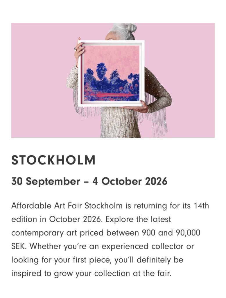 Happy Apples glass art at Affordable Art Fair Stockholm 2026
